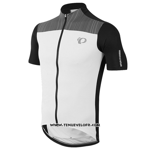 2017 Maillot Ciclismo Pearl Izumi Blanc et Noir Manches Courtes et Cuissard